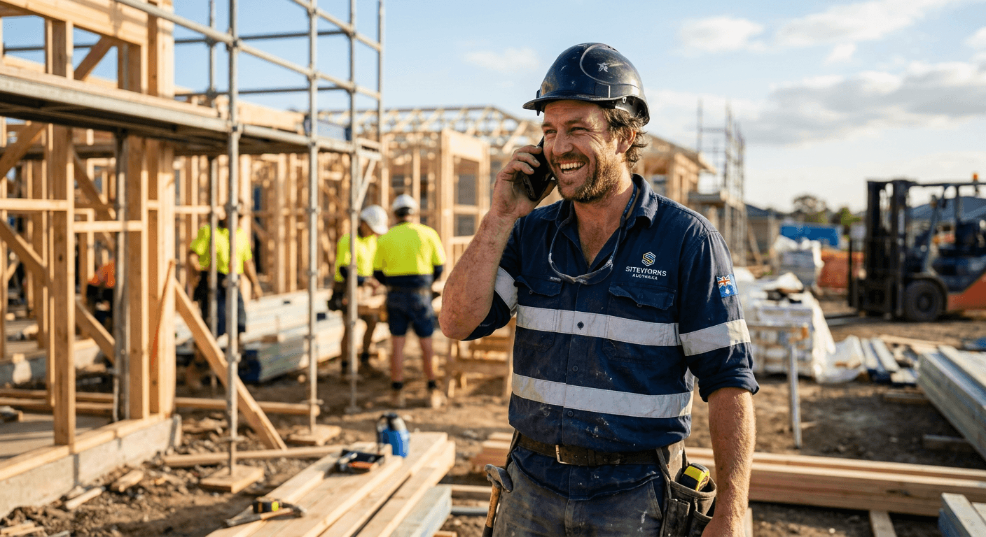 Tradesman's phone ringing with new job enquiries